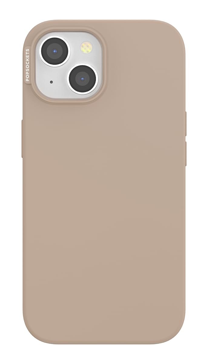 PopSockets iPhone 15 Case Compatible with MagSafe, Phone Case for iPhone 15, Wireless Charging Compatible, Case Only - Latte — image 1