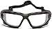 PYRAMEX I-Force Sporty Dual Pane Anti-Fog Goggle, Black Frame/Clear Anti-Fog Lens