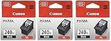 Canon PG-240XL Black Cartridge (3, Black)