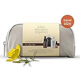 John Masters Organics - Essential Travel Kit for Dry Hair - Evening Primrose Shampoo for Dry Hair, Lavender & Avocado Intensive Conditioner, Scalp Follicle Treatment & Volumizer, and 100% Argan Oil