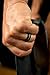 Keepfit 3 Silicone Wedding Ring Silicone Wedding Band for Men Climbing and Outdoors (Grey Stipe, 9)