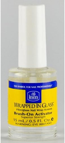 Wrapped in Glass Fiberglass Nail Wrap System Brush - On Activator 0.5 oz
