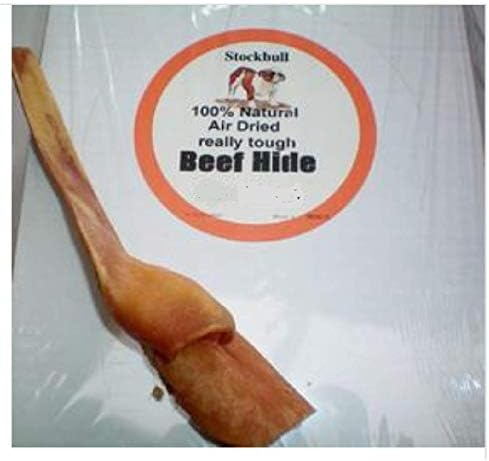 Stockbull BEEF HIDE APPROX. 50CM -DOG TREAT– NATURAL DRIED CHEW - PACK OF 1, 3, 5, 10, 20 (1X SAMPLE)