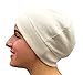 Uptown Girl Headwear Tagless Womens Slip On Comfortable Soft Fashion Sleep Chemo Cap Hat Liner 100% Organic USA Cotton Skull Cap (Petite/Small) Natural