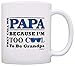 ThisWear Father's Day Gift for Papa Too Cool to Be a Grandpa Sunglasses Gift 11oz Ceramic Coffee Mug