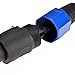 2Pcs Professional 12 Gauge Wire Speaker Cables 50 Feet DJ/Pro Audio Amplifier Cord Speakon to 1/4''7mm Dark Blue