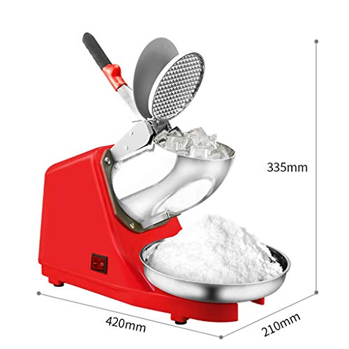 Eiscrusher Electric Ice Shaver Schneekegelmaschine Silber 187lbs/hr for den privaten und gewerblichen Gebrauch… – Bild 3