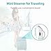 Steamer for Clothes, Snorda Portable 120ml Clothes Steamer, No Hurt Clothing Handheld Garment Steamer for Wrinkle Removal/Clean/Sterilization/Soft Fabric, Multi-effect Travel/Home Mini Travel Steamer