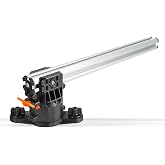 YakAttack SwingArm Crossbar, Adjustable Track Mount Kayak Accessory Bar | Pivoting Base | 4-Sided GearTrac | Anodized Aluminum Bar | Fish Finders Rod Holders Cameras &amp; TracPak Systems