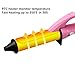 VAV 9 Inches Mini Curling Iron Ceramic Coated Barrel PTC Fast Heater Max Temp 350℉ Travel Size(Pink)
