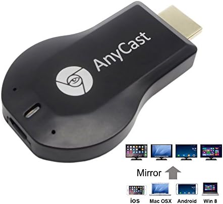 Wifi Display Dongle, 2018 Wireless HDMI Video Casting Transmitter, 2.4G Mini Display Receiver Share 1080P HD Media for IOS / Android /Windows/ Mac, Supports Airplay / Airmirror / Miracast /DLAN / Android Chrome App Cast