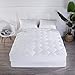 Charm Heart Mattress Pad Queen Size-Overfilled Cotton Cover with Stretches 18