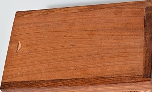 MEMORIALS 4U Solid Rosewood Economy Plain Handcrafted Wood Urn - Large, Wooden Urn