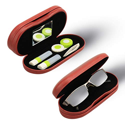 PG6 FF1 Double Sided 2 in 1 Dual Glasses and Contacts Case, Blue, One Size