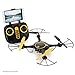 Tenergy Syma X5UW, WiFi FPV Drone with Camera 720P HD, RC Drone 360° Roll, Headless Mode, Auto Hovering, APP/Remote Control Drone Come with 2 Batteries (Exclusive Black Yellow Color)