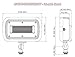 GKOLED 45W Outdoor Security LED Flood Lights 120-277V, Waterproof, 150W PSMH Equivalent, 5400 Lumens, 5000K Daylight White, 70CRI, UL-Listed, 1/2