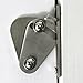 WINSOON Barn Door Lock Hardware Stainless Steel Sliding Privacy Latch for Closet Shed Pocket Doors Wood Gates –Brushed Nickel