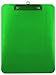 Trade Quest Plastic Clipboard Transparent Color Letter Size Low Profile Clip (Pack of 6) (Green)