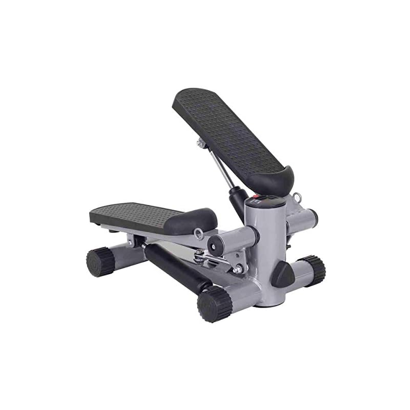 Sunny Health & Fitness Twist Stepper Step Machine with Handle Bar and LCD Monitor No. 059