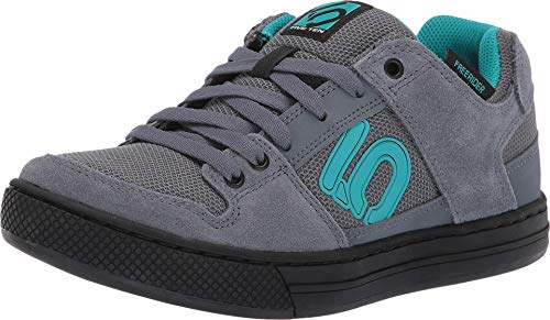 Five Ten Freerider Womens Mountain Bike Shoes, Onix/Shock Green/Black, 7