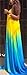 ETCYY Women's Long Gradient Sleeveless Summer Beach Maxi Dress