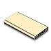 Merope M20000 Power Bank 10000 mAh External Battery Portable Charger for smartphones-Gold