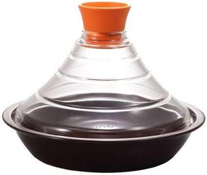 Amazon Co Jp Hario Tn 0cor Tajin Nabe Cooker With Glass Lid 600ml Orange By Hario 並行輸入品 Kitchen Housewares