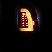 Xtune 1997-2003 F150, 1999-2007 F250/F350 Black Fiber-Optic-Light-Bar LED Tail Lights 2000 2001 2002 2003 Pair L+R