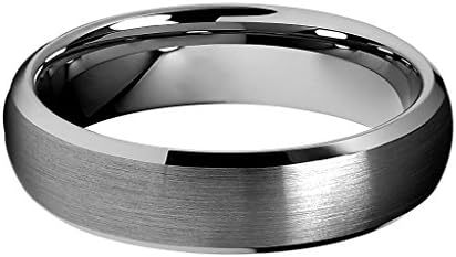6mm Beveled Edge Tungsten Wedding Band