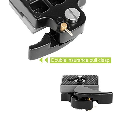 image for WAAO Black Camera 323 Quick Release Plate with Special Adapter (200PL-