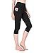 ZINGBIRD Power Flex Women Capris Leggings High Waist Yoga Pants with Pocket