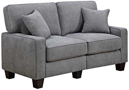 Serta RTA Palisades Collection 61" Loveseat in Glacial Gray