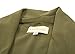 Kate Kasin Women's Solid Loose Open Front Trench Coat Lapel Collar(S Army Green)