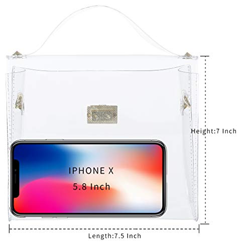 MINICAT Clear Small Crossbody Bags Stadium Approved Cell Phone Purse