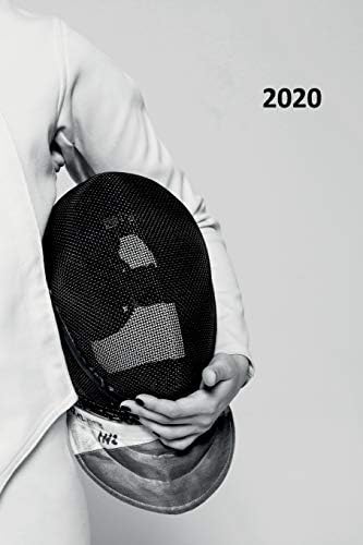 2020: Fencing Mask Petite Planner Calendar Organizer Daily Weekly Monthly Student for notes on Sword sabre epee and foil