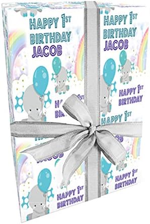 baby 1st birthday wrapping paper