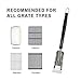 HATOLDLIY Acmind Grill Brush and Scraper, 18