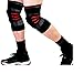 Dark Iron Fitness Knee Brace for Weightlifting – Medium, Padded, Stabilizing Compression Sleeves for Powerlifting and Weight Training – Black