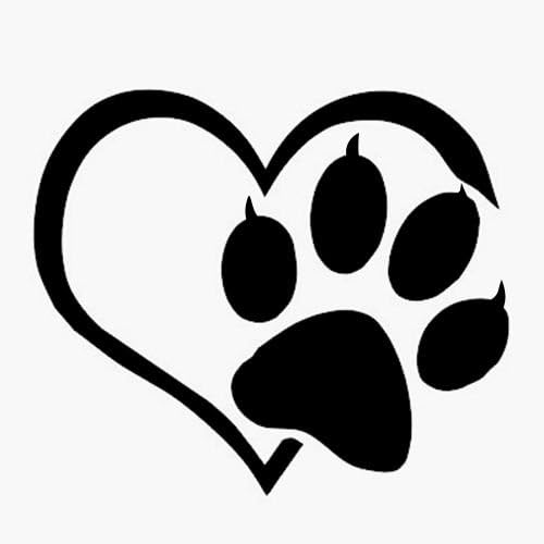 Dog Lover Car Decal Sticker 5 x 5 inch BLACK or WHITE