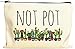 Not Pot Makeup Bag, Marijuana Gift, Pot Gift, Weed Gift, Stash Box, Stash Bag, Cosmetic Pouch, Travel Case, Makeup Clutch, Cosmetic Bag