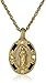 Symbols of Faith Inspirations 14k Gold-Dipped Crystal Blue Enamel Mary Pendant Necklace, 18