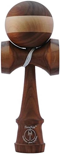 SunRise Walnut &amp; Maple Hardwood Kendama Walnut with Horizontal Stripe