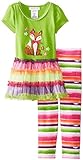 Bonnie Jean Little Girls' Fox Appliqued Legging Set