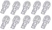 12 Volt 7 Watt Low Voltage Landscape Bulb - Malibu ML7W4C Replacement (10 Pack)