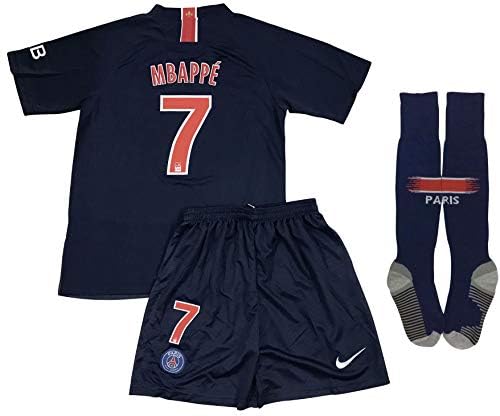 New #7 Mbappe PSG 2018/2019 Home Jersey Shorts & Socks for Kids/Youths