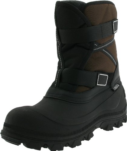 Tundra Men's Bronco Winter Boot, Black/Brown, 11 D US