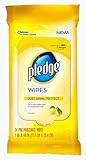 Pledge Lemon Wipes, 24 Count (Pack of 4)