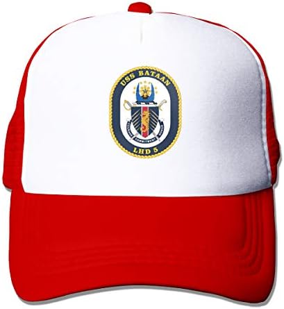 Nicegift USS Bataan COA LED 5 Adult Adjustable Mesh Hat Trucker Baseball Caps