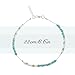 Aukmla Turquoise Beaded Anklet Beach Ankle Bracelet Foot Chain Barefoot Sandal Adjustable for Women and Girls