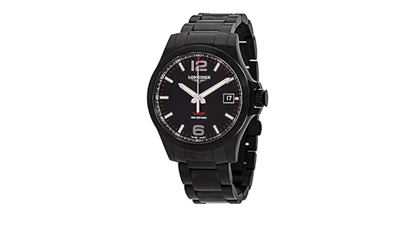 Amazon.com: Longines Conquest V.H.P. Perpetual Quartz Black Dial Men's  Watch L3.716.2.56.6 : Clothing, Shoes \u0026 Jewelry